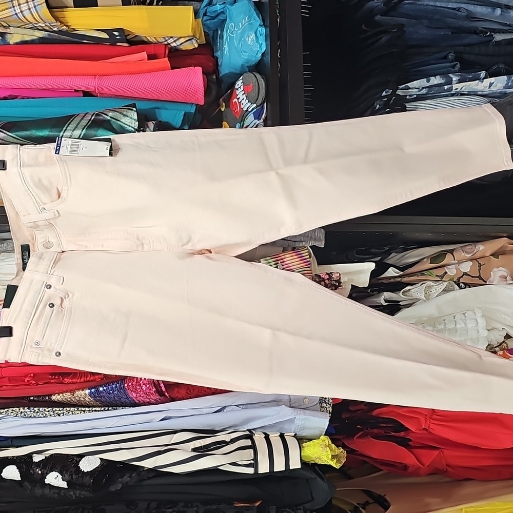 Ralph Lauren Premier Skinny Ankle Light Shimmer Jeans